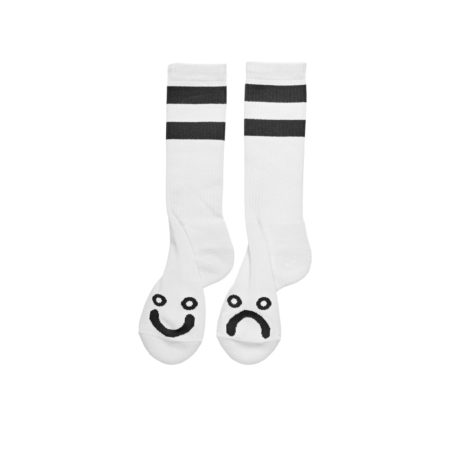 Polar-Skate-Co-SP22-Happy-Sad-Socks-Long-White-1