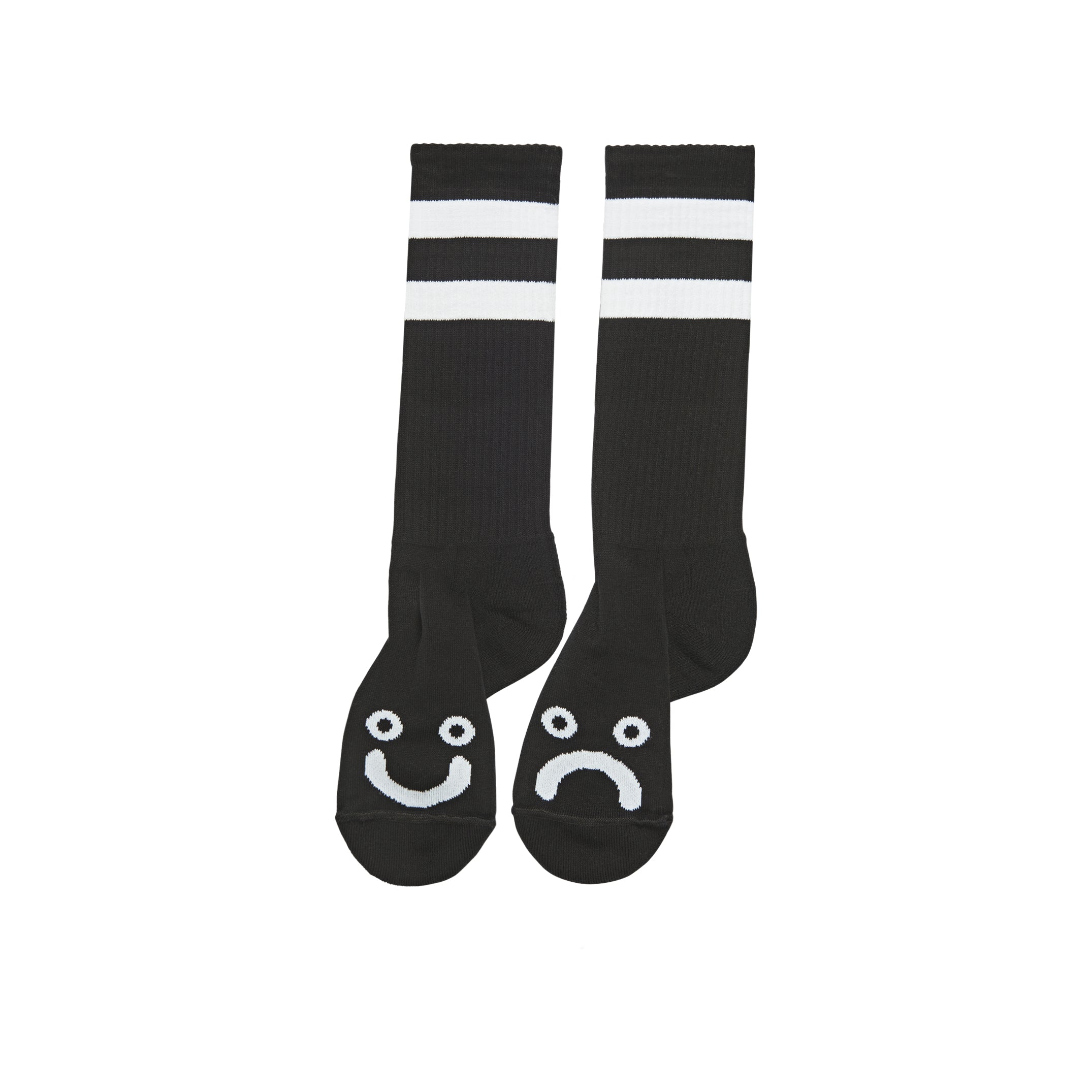 Polar-Skate-Co-SP22-Happy-Sad-Socks-Long-Black-1